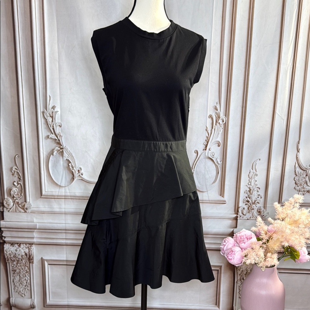 3.1 Phillip Lim Black Sleeveless Layered Dress Sz 2